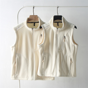 秋冬情侣款 外贸男装 摇粒绒保暖立领马甲外套 软糯舒服 人人可穿