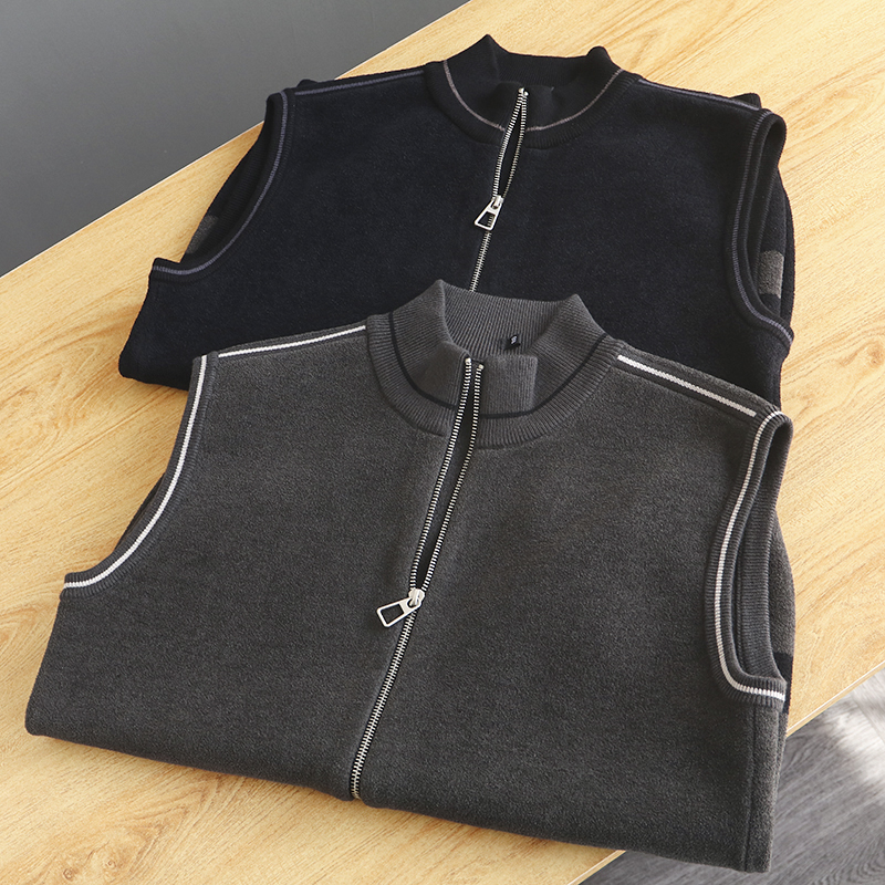 秋季男士外贸立领拉链马甲潮