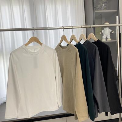 休闲细腻德绒打底衫T恤