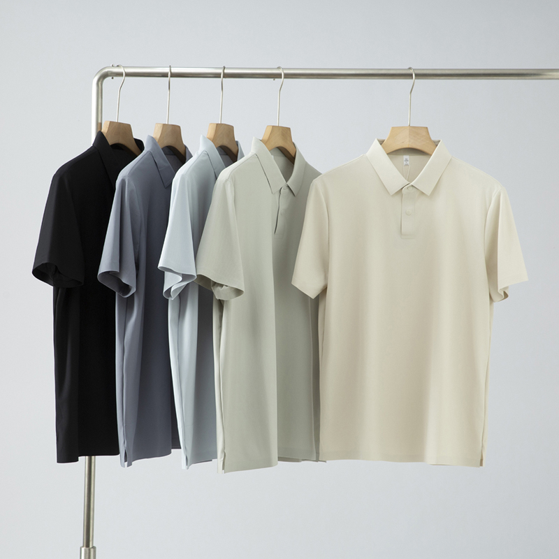 高端商务!笔挺有型!外贸男装夏季户外速干透气翻领休闲POLO衫潮