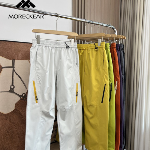 冲锋裤 户外山系 男女外贸运动防泼水直筒工装 秋季 机能风多巴胺
