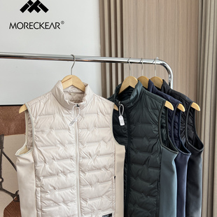 秋冬情侣款 外贸男装 立领百搭保暖羽绒马甲潮 轻薄压胶 人手推荐