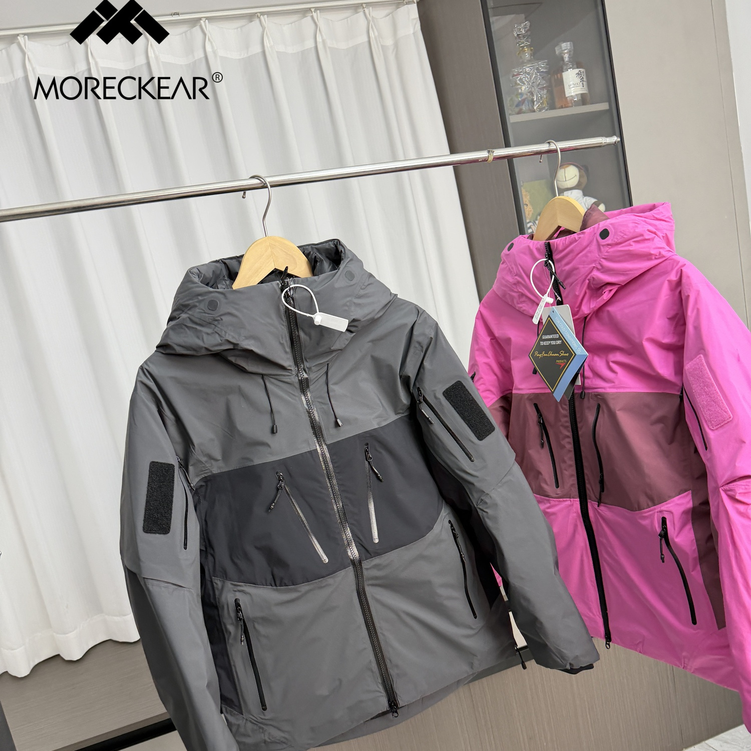 户外轻奢线！90白鸭绒！外贸男装冬季防风防水滑雪服冲锋衣羽绒服