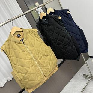 秋冬棒球领夹棉保暖舒适百搭休闲马甲 外贸男装 苾备单品 情侣款