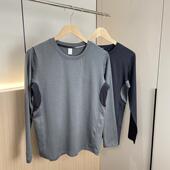 户外徒步 秋季 男女外贸速干紧身训练长袖 高品质 运动T恤打底衫