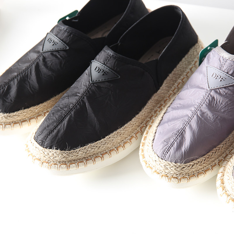 북미 단돈  39.99  통기성이 뛰어난 아이스 실크 갑피  대외 무역 남성 봄 여름 슬립 온 에스파드리유 캐주얼 천 신발