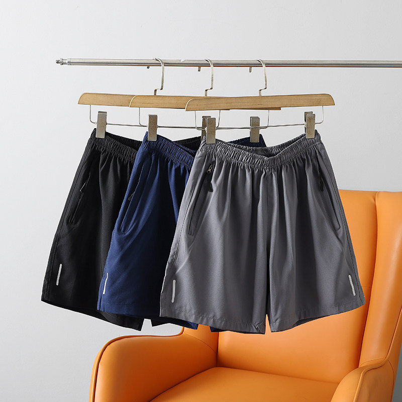 男士外贸松紧腰运动五分短裤