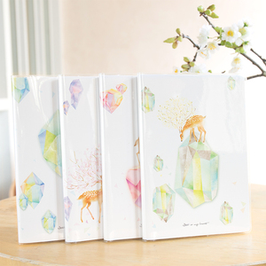 得力T3296胶套本笔记本文具学生办公胶套本96页203*140mm办公