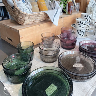 芬兰iittala 伊塔拉苔原系列玻璃杯水杯碗盘烛台简约北欧风现货