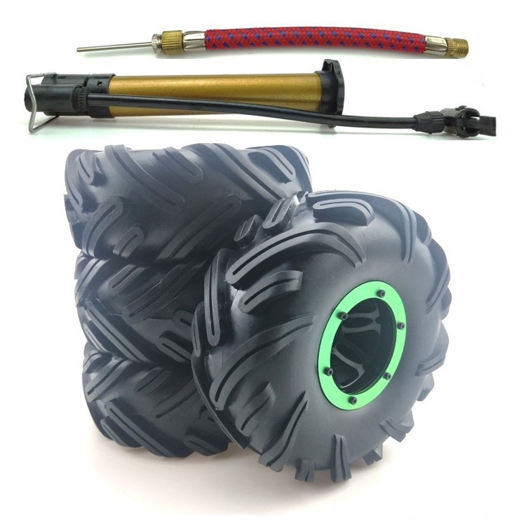 2.2寸大脚泥淖140mm 仿真攀爬越野车 充气轮胎RC4WD SCX10 易控