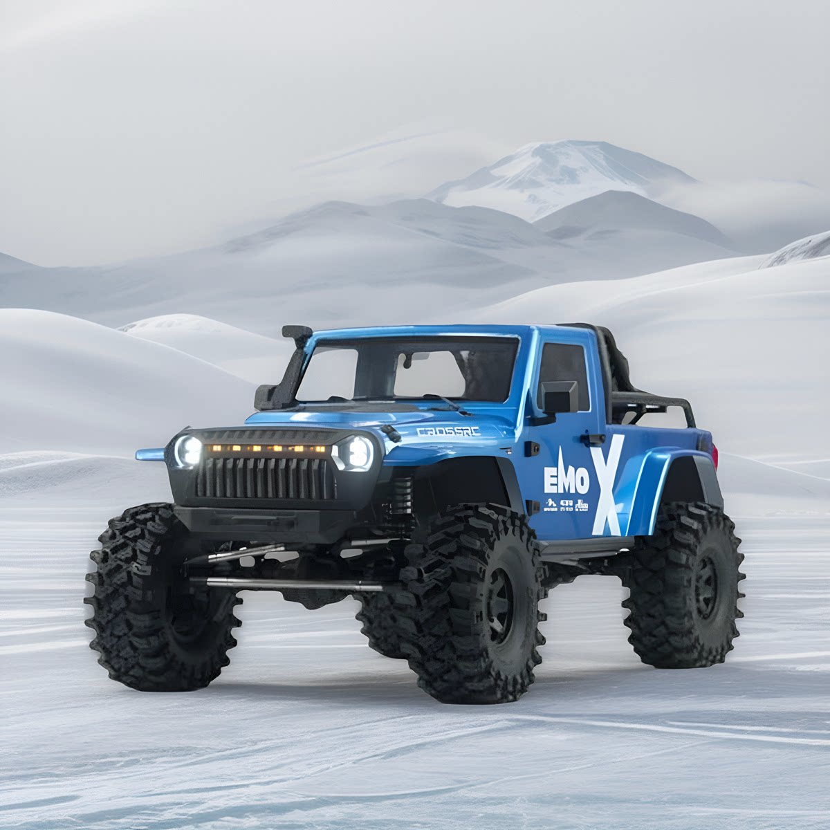 crossrc遥控模型emo x大犀牛1/8 电动攀爬车越野车差速锁双速门桥