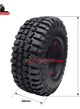 1/10攀爬车轮胎100mm 1.9寸胎皮Axial SCX10 RC4WD D90 CC01 trx4