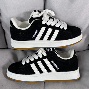 男学生百搭运动板鞋 小众复古厚底面包鞋 ins潮牌2024新款 国潮男鞋