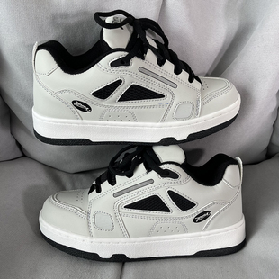 男学生百搭休闲运动板鞋 国潮男鞋 ins潮牌小众设计复古厚底面包鞋