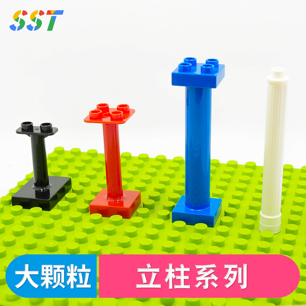 大颗粒立柱建筑模型罗马柱