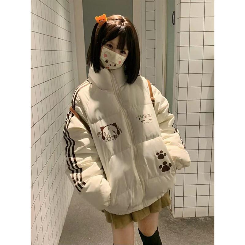 初冬宅萌感棉服~亚亚加厚外套