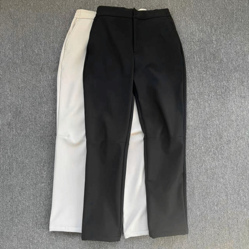 日单尾货男款秋冬季加绒保暖休闲裤纯色百搭男士保暖商务休闲裤