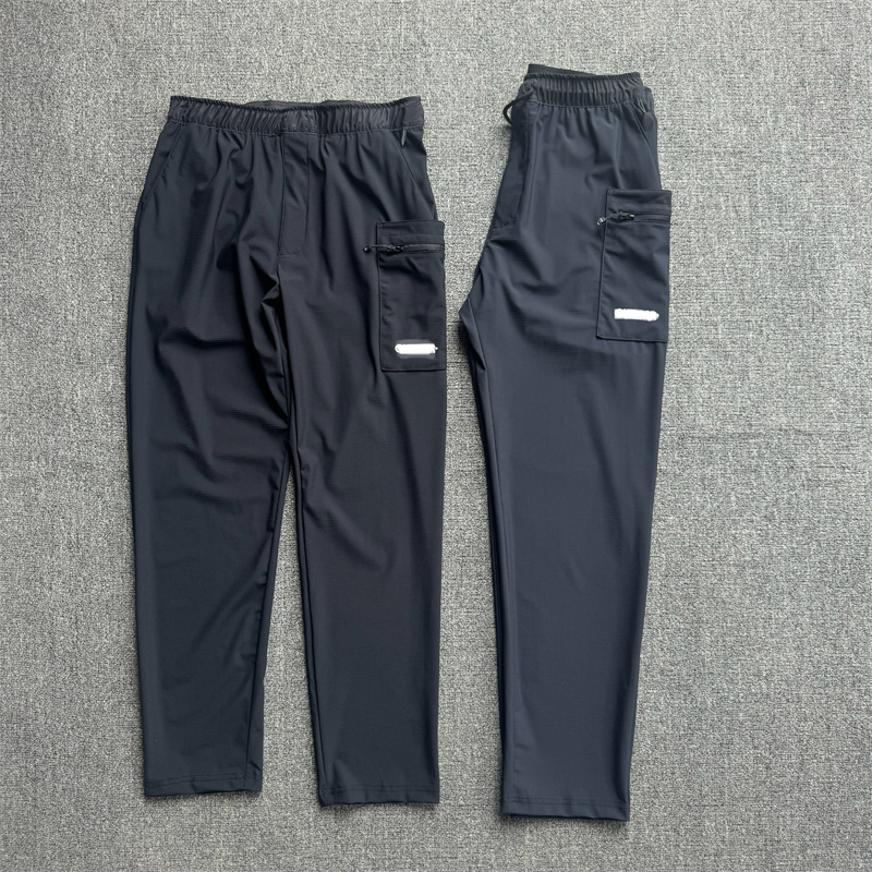 日单尾货夏季男款九分凉爽透气男裤松紧腰弹力男款凉感男裤子夏季