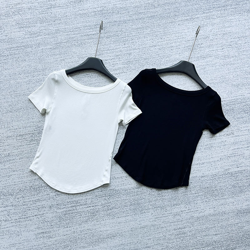 HoldTight紧身剪裁船领短袖T恤