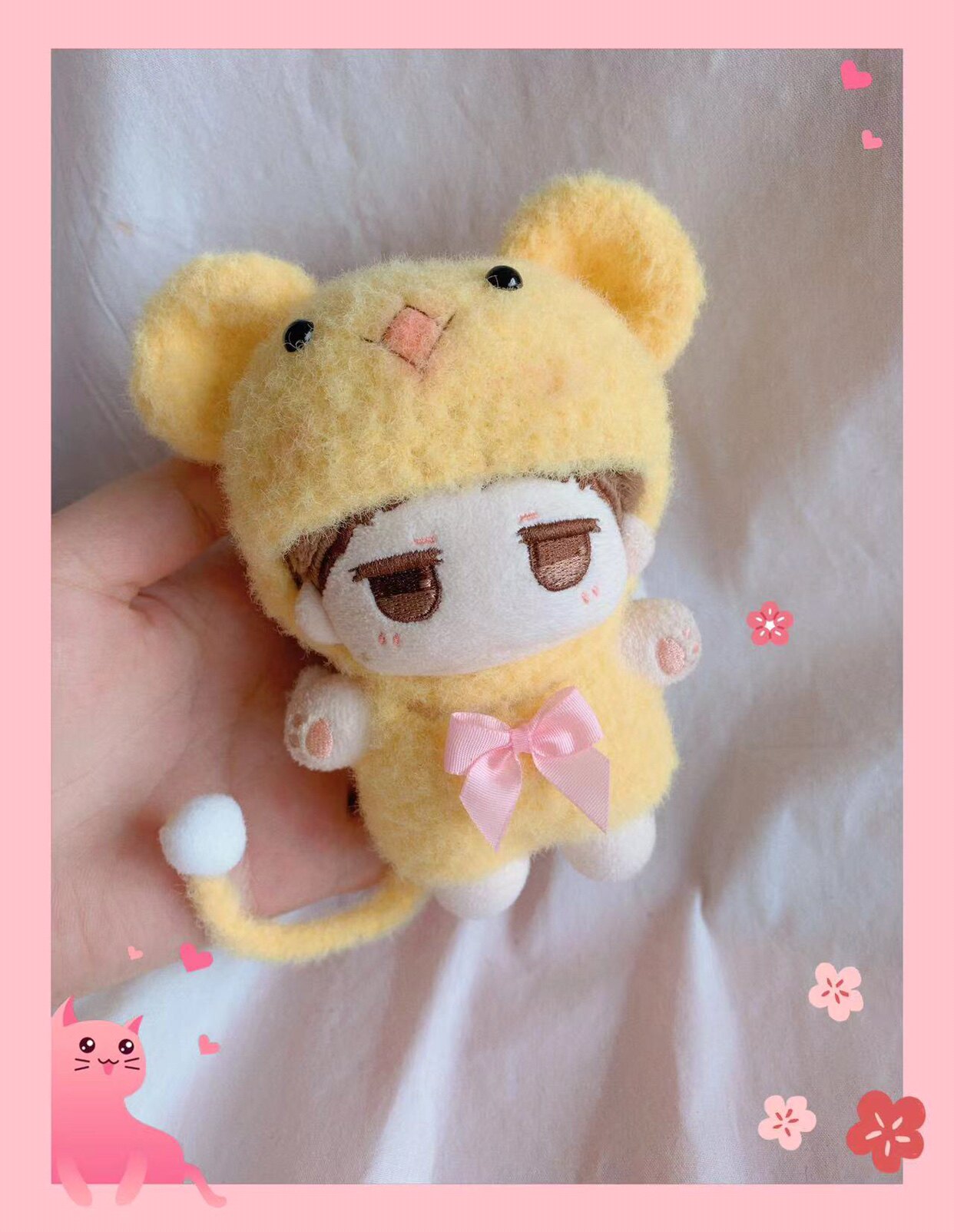 10cm琑儿娃衣明星玩偶着替小可衣服可爱卡通造型爬爬服头套组合