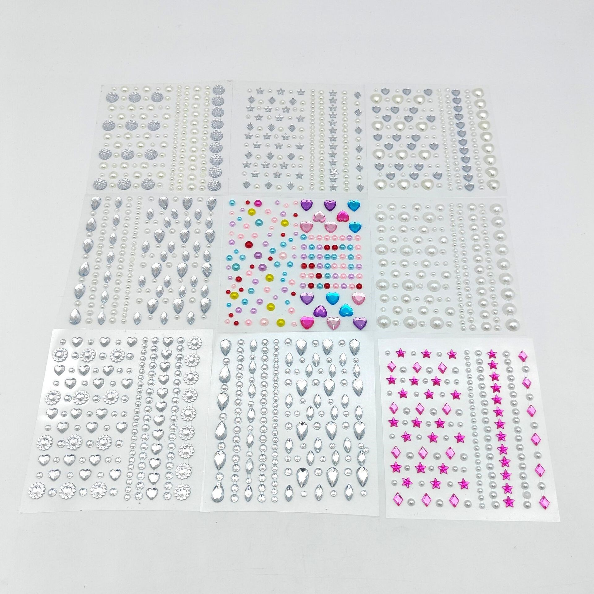 眼妆贴眼部钻贴面部装饰珍珠眼妆饰品儿童舞台水钻贴