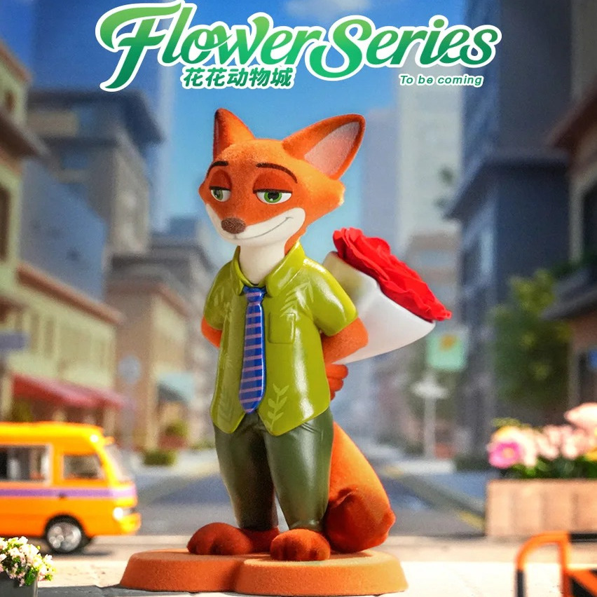 柏治廷疯狂动物城花花动物城系列盲盒朱迪尼克桌面摆件女礼物潮玩