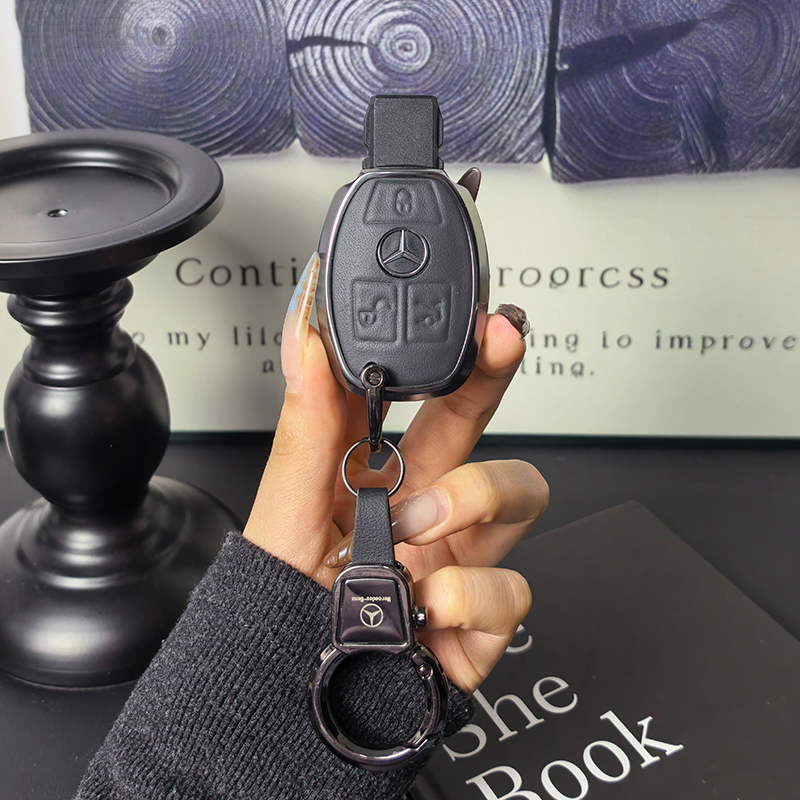 奔驰e300l钥匙套铝合金高级感