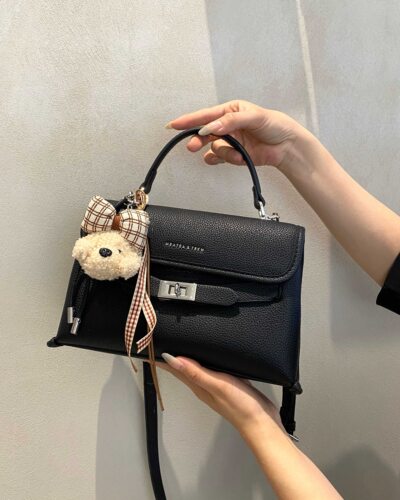 美缇女包手提荔枝纹凯莉单肩斜挎