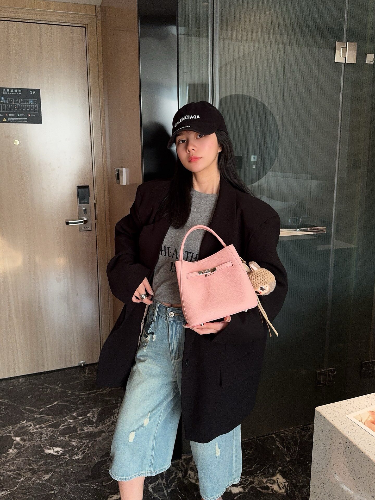 2026新款女包高级感大象纹手提水桶包时尚百搭单肩斜挎包潮小铂金