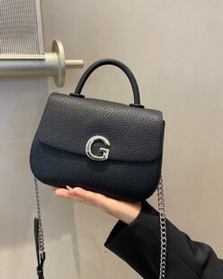 美缇2026新款 百搭链条单肩斜挎包 女包高级感荔枝纹手提小包包时尚