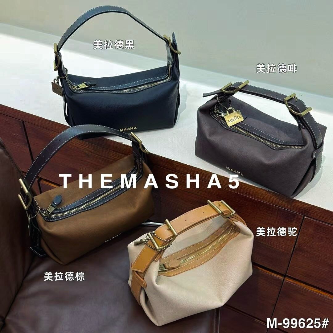 玛莎2026新款女包高级感荔枝纹手提小包时尚百搭单肩斜挎包便当包