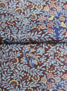 【105193-1】Lib*rty蛇年限定花80支高密棉布印花diy服装面料