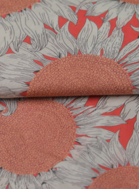 【105185-2】Lib*rty 向日葵棉布80支高密印花diy服装面料