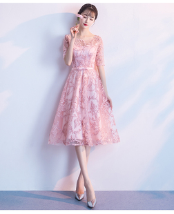 白色小晚礼服裙子女平时可穿2025新款宴会气质伴娘服仙气学生毕业