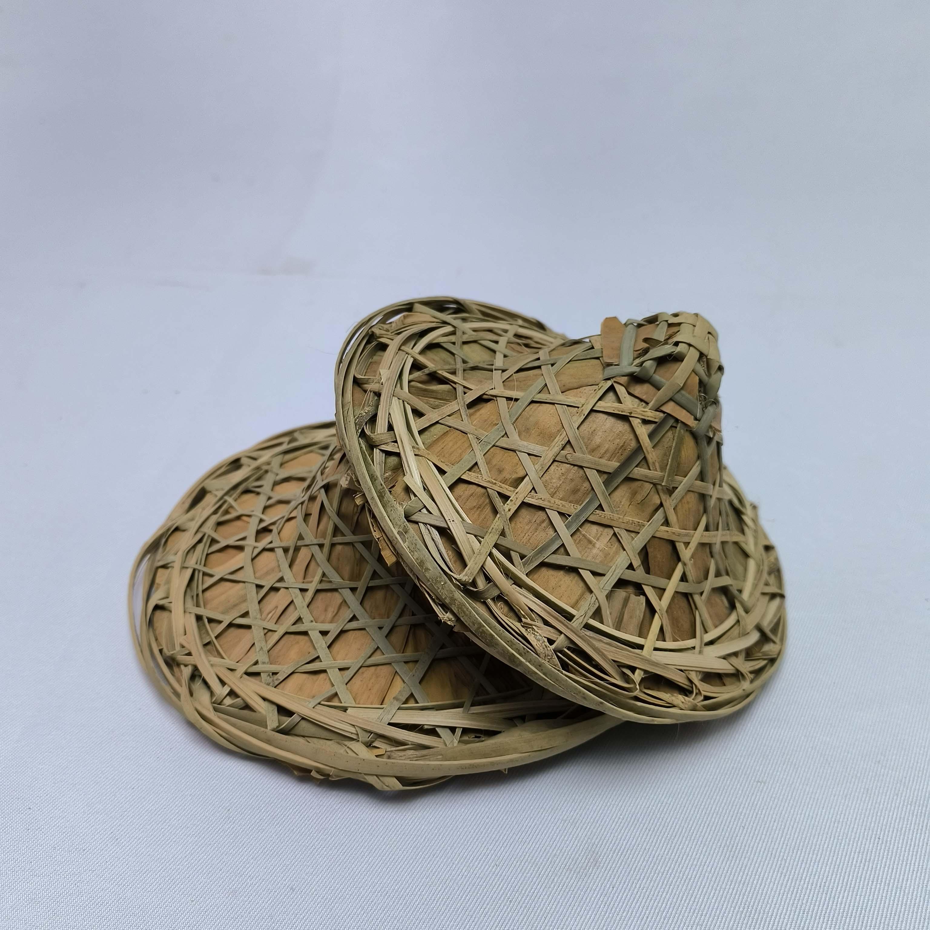 迷你斗笠茶盖玩偶帽摆件