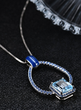 设计感高颜值S925银法式浪漫欧美复古风vintage轻奢纯银项链吊坠