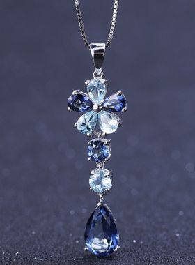 时尚轻奢S925银高级感欧美复古风个性小众百搭高颜值纯银项链吊坠