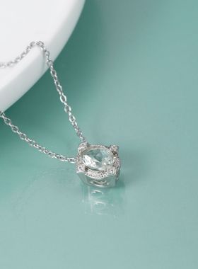 轻奢设计感S925银高颜值欧美复古风vintage小众精工纯银项链吊坠