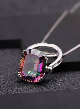 奢华设计感S925银高颜值欧美复古宴会搭配小众高级感纯银项链吊坠