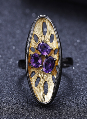 欧式复古风S925银小众高级感戒指