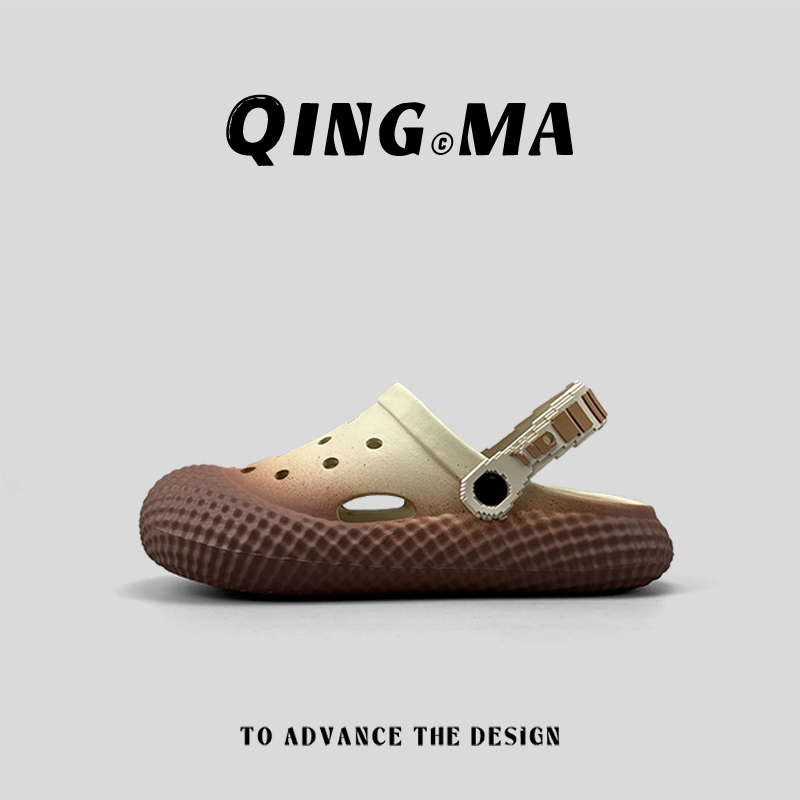 时尚海边厚底防滑舒适包头凉鞋