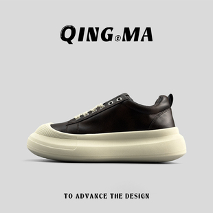 大头鞋 外贸男士 百搭潮流日常户外运动鞋 时尚 休闲板鞋 男厚底增高鞋