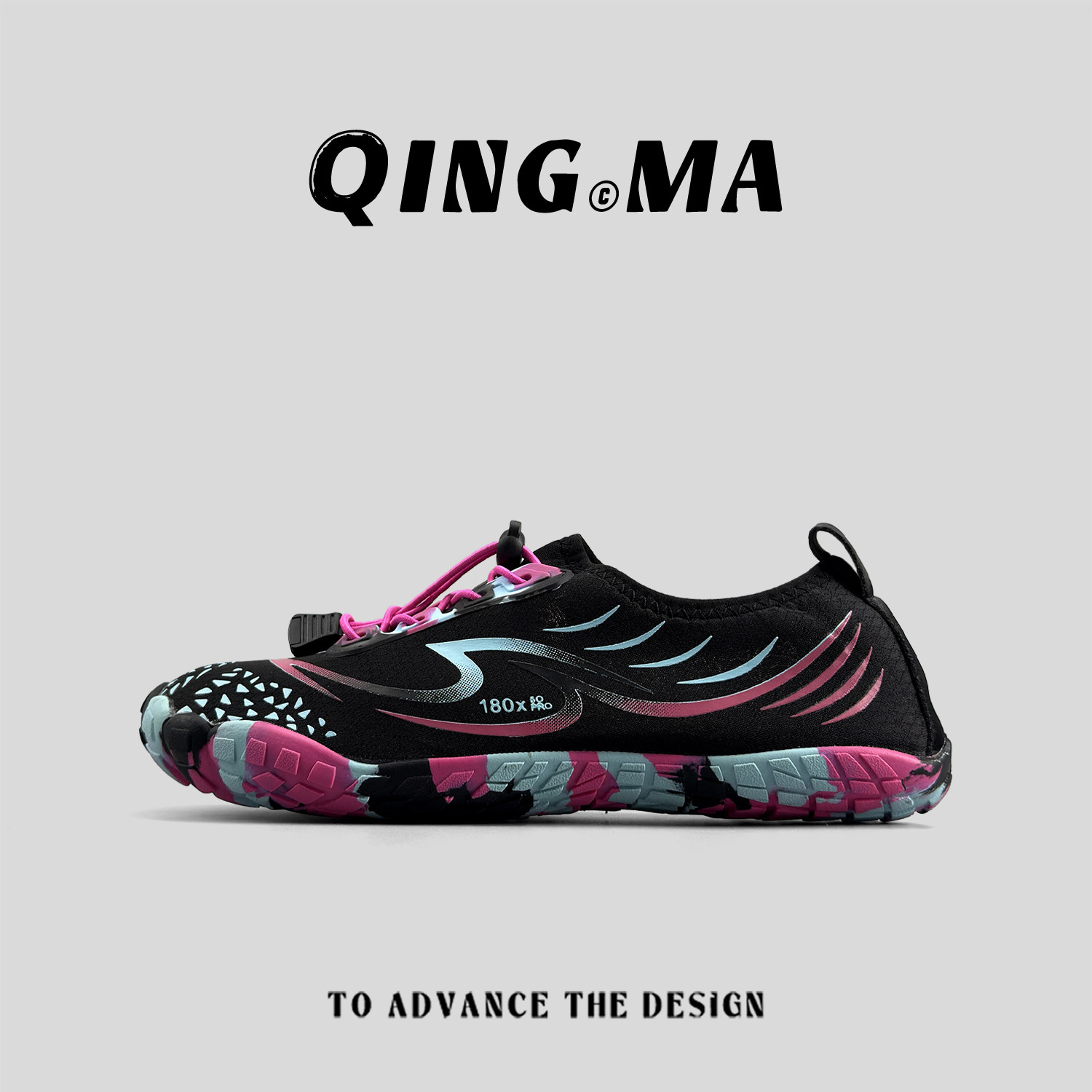 外贸男女户外溯溪鞋透气拼色运动鞋溯溪涉水速干鞋室内健身赤足鞋