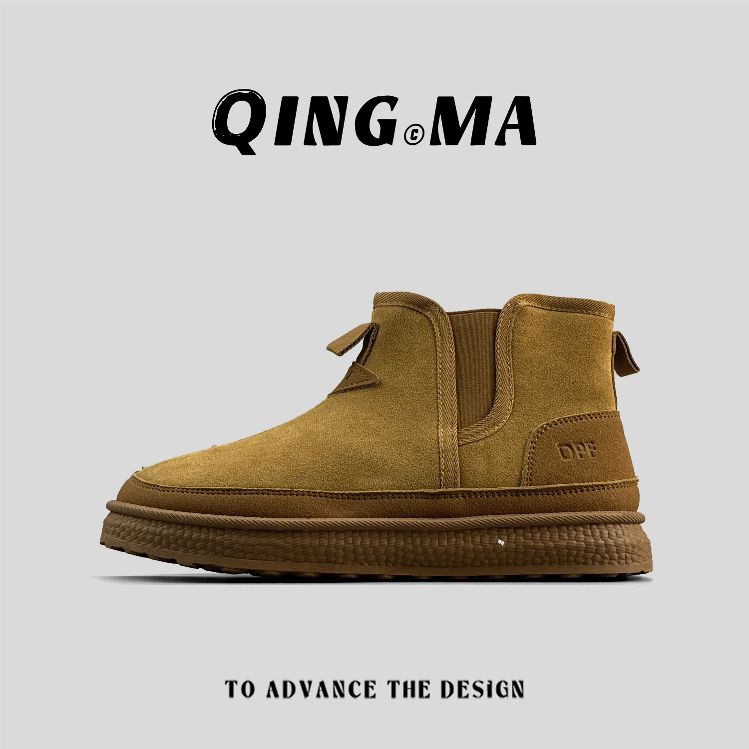 厚底防滑加绒休闲棉鞋百搭户外鞋