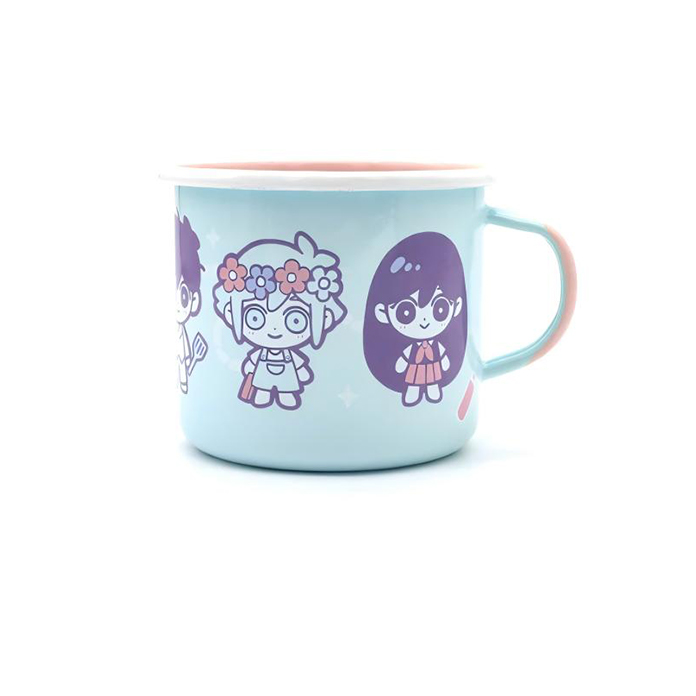 正版OMORI搪瓷杯杯子Omocat