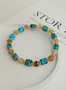 JUZITU天然原创原矿绿松石手饰