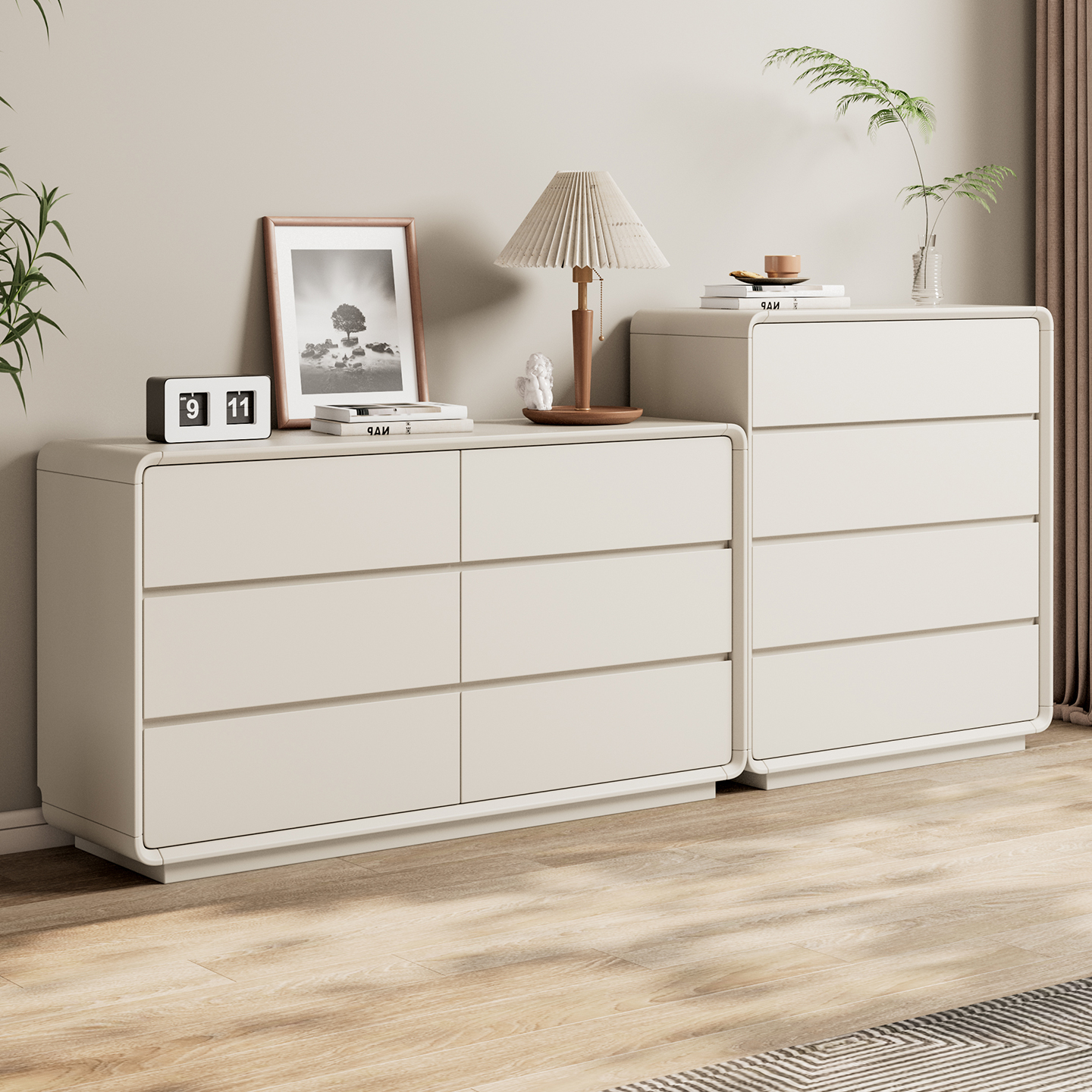 卧室八斗柜靠墙储物抽屉立柜实木