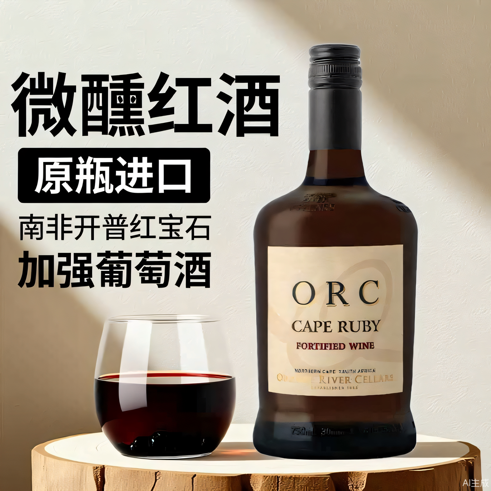 敲好喝！微醺晚安甜红酒 南非开普红宝石利口酒 加强型波特葡萄酒