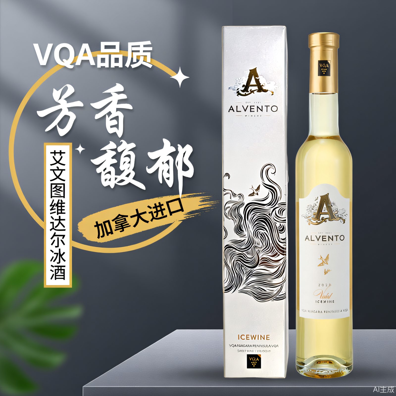 加拿大进口艾文图VQA威代尔Vidal冰酒Icewine甜白葡萄酒375ml礼盒