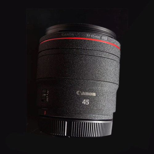 适用于佳能RF45F12镜头贴纸贴膜rf45mm F1.2保护贴膜皮纹改色无痕